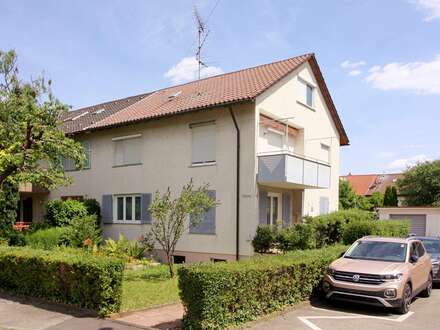 Halbe DHH, EG 3+1 Zi.-Whg. mit Terrasse und Garage