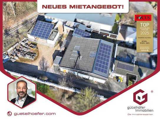 Vielseitig nutzbare 270m² große Gewerbehalle auf 1.225m² Grund mit Büroräumen, Carport und Garage