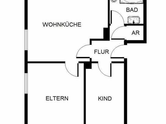 2-Zimmer-Wohnung in GE-Scholven frei!