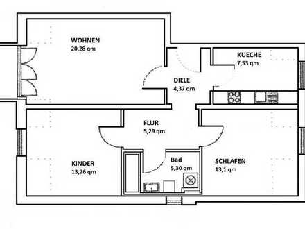 Renovierte 3-Zimmer-DG-Wohnung mit Balkon in Altötting