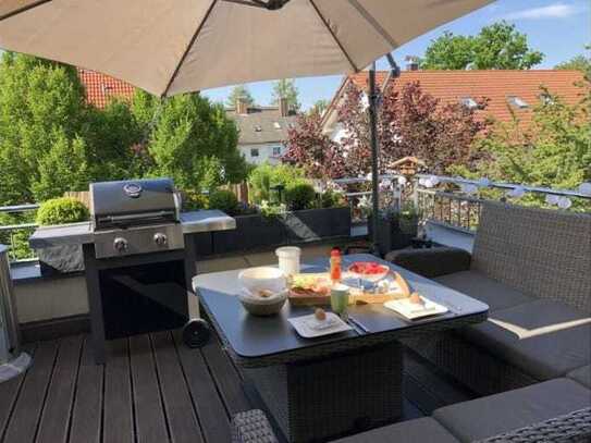 Wald-Trudering - 2-Zimmer Wohnung - ruhig - hell - große Terrasse (Süden), TG mit Ladestat