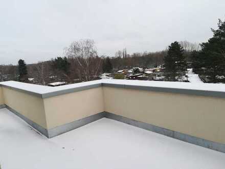 Erstbezug Penthouse mit umlaufender Dachterrasse und Panoramablick
