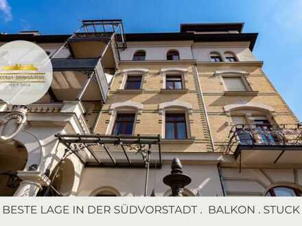 **Stilvoll und Elegant in TOP Lage - Südvorstadt | 2 Balkone | Parkett | Tageslichtbad | Stuck**