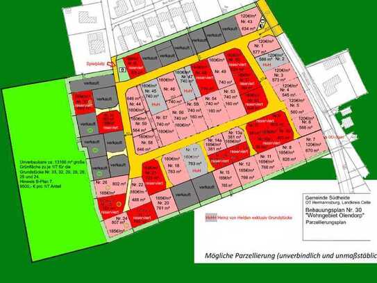 Neubaugebiet: Hermannsburg Nr. 30 „Wohngebiet Olendorp“ Grundstücke ab 475 m²