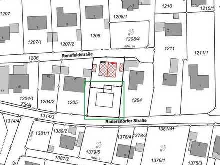 Erschlossenes Baugrundstück inkl. Glasfaser (Nachbarbebauung) für Einfamilienhaus mit Doppelgarage!