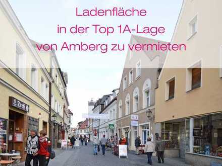 Ladenfläche in der Top 1A-Lage von Amberg zu vermieten
