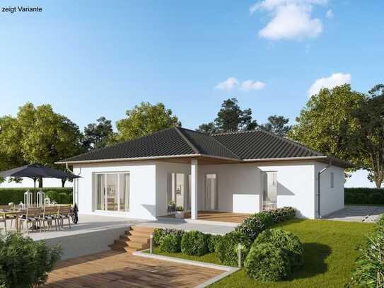 Exklusiv Wohnen - Bungalow mit überdachter Terrasse und Grundstück!