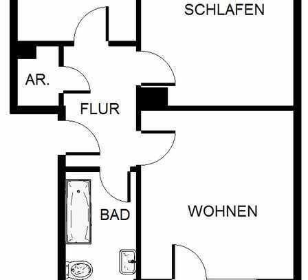 Bald verfügbar - 2-Zimmer-Wohnung in Herne Bickern