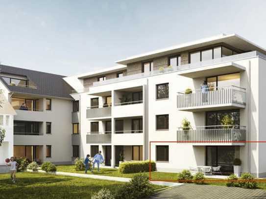 ERSTBEZUG! Sonnendurchflutete 4-Zimmerwohnung, 108m², Südwest Terrasse und kleinem Gartenanteil