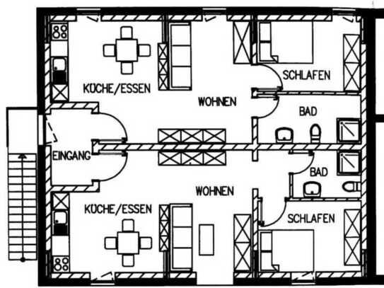 2-ZKB-Wohnung in Eching