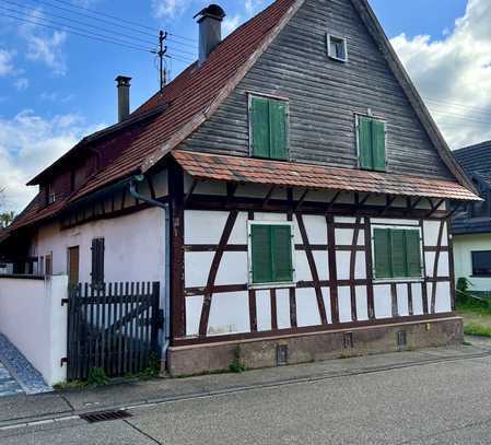 Denkmalgeschützes Haus mit Wirtschaftsgebäude auf attraktives Grundstück mit Bauplatz