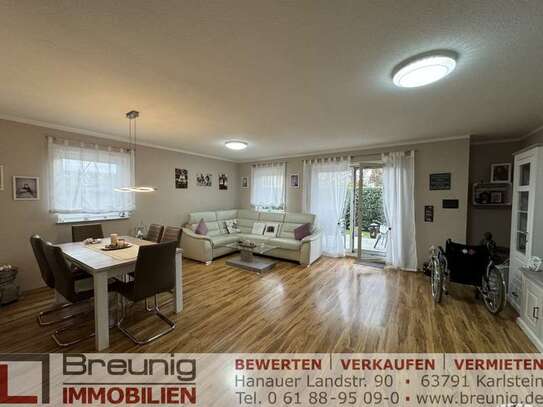 Gepflegte 3-Zi.-EG-Wohnung mit EBK, Terrasse und Abstellraum in Karlstein-Dettingen