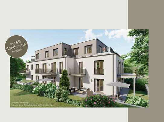 Jetzt 5% AfA! NEUBAU 3-Zimmer-Gartenwohnung mit Terrasse in Pfaffenhofen a. d. Ilm zu verkaufen!