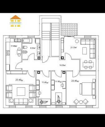 Freundliche 5-Zimmer-Wohnung mit gehobener Innenausstattung mit Balkon und EBK in Chemnitz