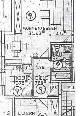 Lichtdurchflutete 2-Zimmer-Wohnung mit Balkon in Zornheim