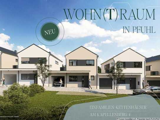 Neubau Wohn(t)raum in Pfuhl – Modernes Einfamilien-Kettenhaus mit Carport (Haus 1)