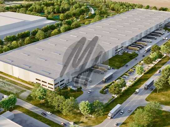 KEINE PROVISION ✓ NEUBAU ✓ Lager-/Logistik (55.000 m²) & variabel Büro-/Mezzanine (3.000 m²)