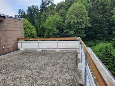 2,5 Zimmer Wohnung mit herrlicher Dachterrasse und Loggia in Waldnähe zu verkaufen