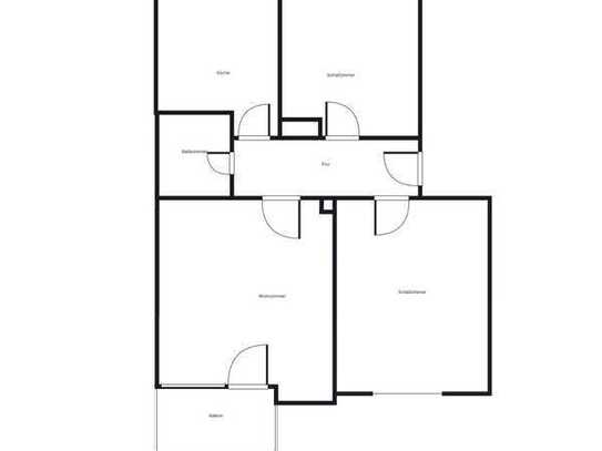 Stadtrandlage, Gemütliche Wohnung im Erdgeschoß eines ruhigen Mehrfamilienhauses