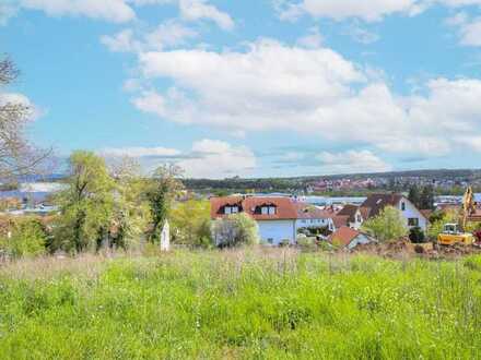 Großes Baugrundstück mit tollem Ausblick im Neubaugebiet von Kitzingen