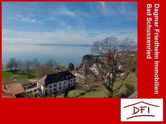 Meersburg traumhafter Seeblick, 3-Zi. Whg, 117 m² exkl. Ausst., 2 Bäder, EBK, gr. Loggi, TG