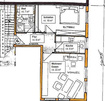 Renovierte 2-Zimmer Wohnung zu vermieten