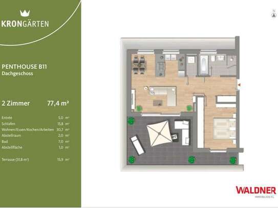 Traumhafte Penthouse Wohnung in Langenfeld Immigrath