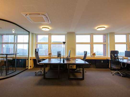 Modernes Büro am Baumwall für acht Personen mit einzigartigem Blick auf die Elphi