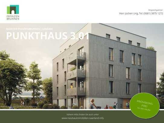 Projektierte Neubau-Eigentumswohnung im Wohngebiet Franzenbrunnen Saarbrücken