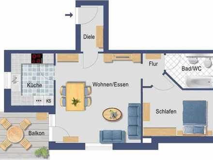 2-Zimmer-Wohnung mit gehobener Innenausstattung