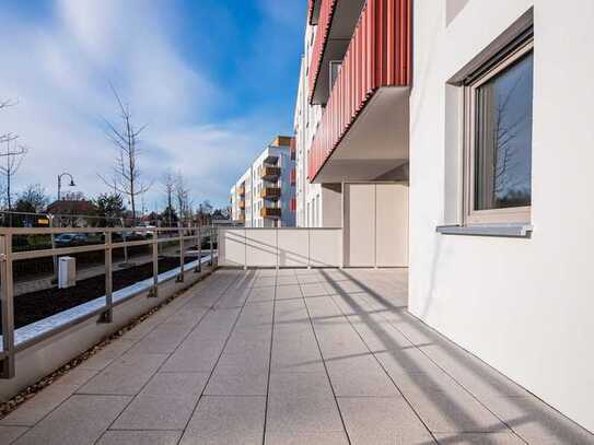 Tolle Neubauwohnung im Erstbezug, Terrasse, Balkon, 2 Bäder, Fußbodenheizung, etc.