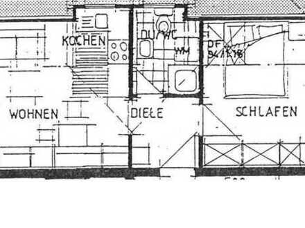 Schöne 2-Raum-Wohnung im DG mit Balkon und Stellplatz