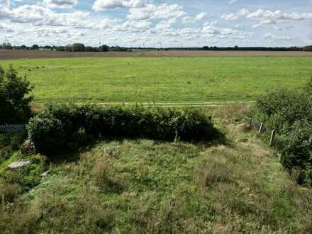 Unverbaubarer Blick: Grundstück direkt am Feld