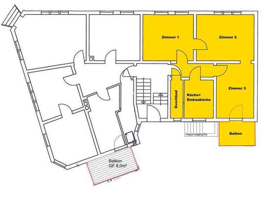 3-Zimmer-Wohnung / 12.2024 neue Fenster und Fassade