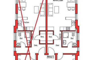 Schöne 1,5-Zimmer-Wohnung im 1.OG mit Balkon in Philippsburg