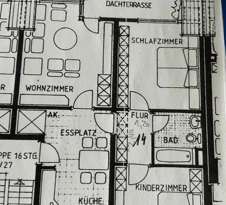 Attraktive 3-Zimmer-DG-Wohnung mit Einbauküche in Haltern am See