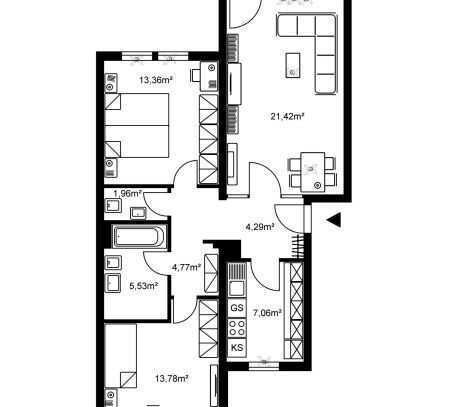 Schöne Wohnung mit Balkon in Wiesbaden sucht SIE