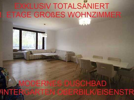 EXKLUSIV TOTALSANIERT 1. ETAGE GROßES WOHNZIMMER MODERNES DUSCHBAD WINTERGARTEN OBERBILK/EISENSTR.