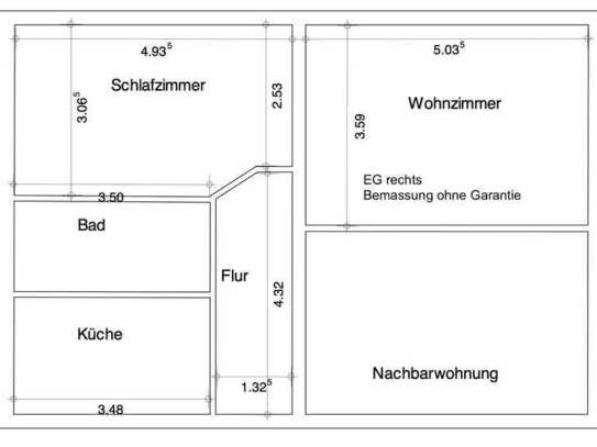 Exklusive, vollständig renovierte 2-Zimmer-Erdgeschosswohnung mit geh. Innenausstattung in Hannover