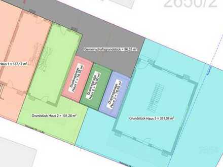 Baugrundstück für eine Doppelhaushälfte mit 187 m² oder 152 m²