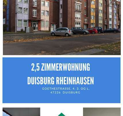 2,5 Zimmer Wohnung mit großem Balkon - Duisburg Rheinhausen