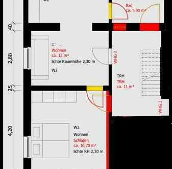 Erstbezug nach Sanierung mit Einbauküche und Balkon: ansprechende 2-Zimmer-Wohnung in Rottenburg