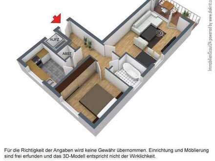 Köln-Ensen, 2 Zimmer, Tageslichtbad, Balkon, 62m² 1.OG/W05/re