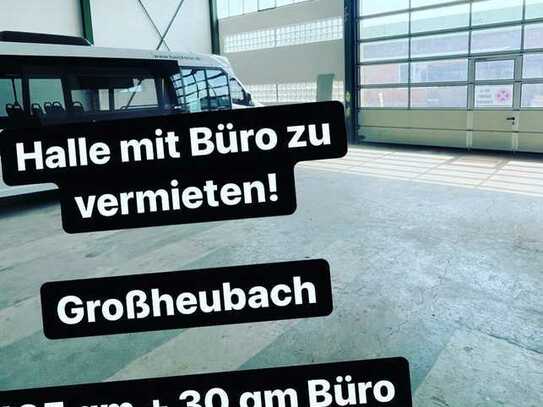 Halle mit Büro zu vermieten im Gewerbepark Großheubach