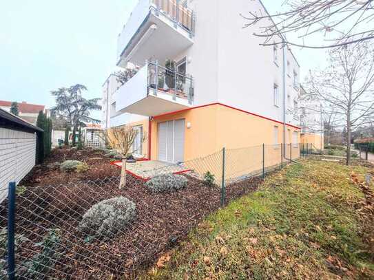 Barrierefreie moderne 3 Raumwohnung mit Südterrasse u. Stellplatz im Zentrum von Haßloch