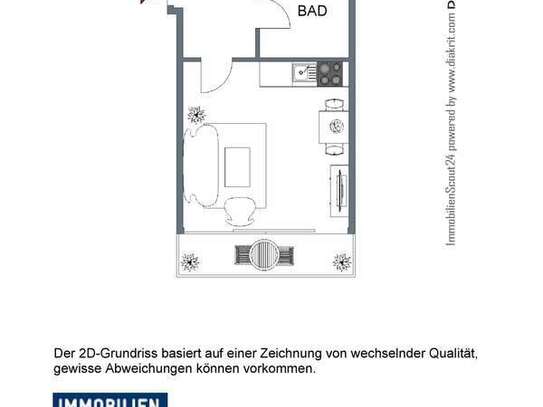 Schönes 1-Zimmer Apartment