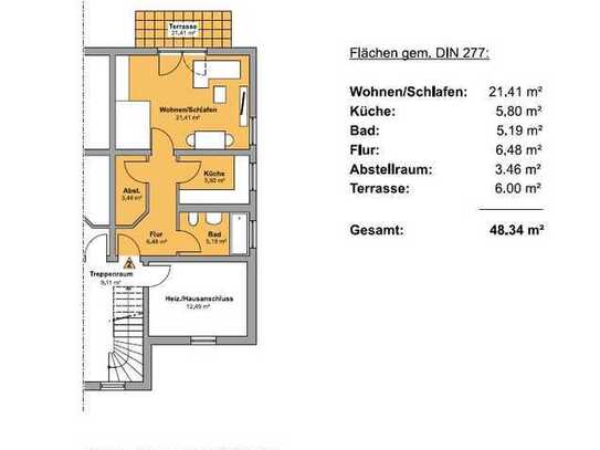 Kellergeschosswohnung in ruhiger Lage am Ortsrand von Neustadt