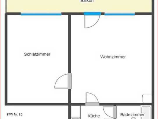 Wohnung (50,9 m²) in Koblenz Lahnstein ruhiger Lage Fernsicht im Ferienpark Taunusblick