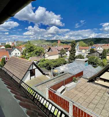 2-Zimmer-Dachgeschosswohnung in Stuttgart-Hedelfingen mit Aussicht