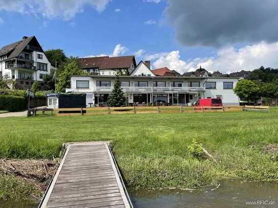 Gastronomie, Biergarten, Pension auf Campingplatz, direkt an der Weser, Betreiberwohnung vorhanden